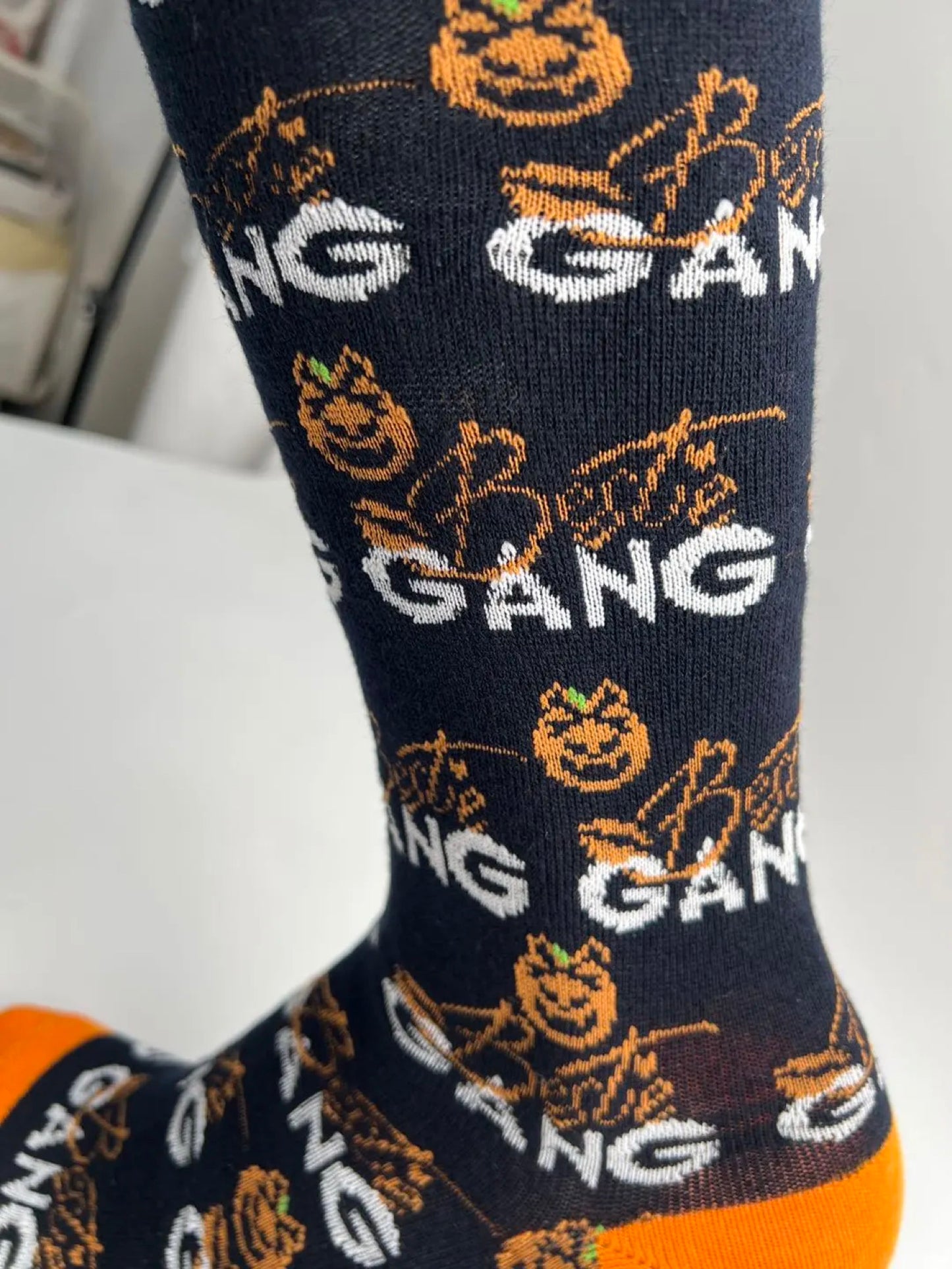 Bg Orange Socks w/ Pumpkin or Lips