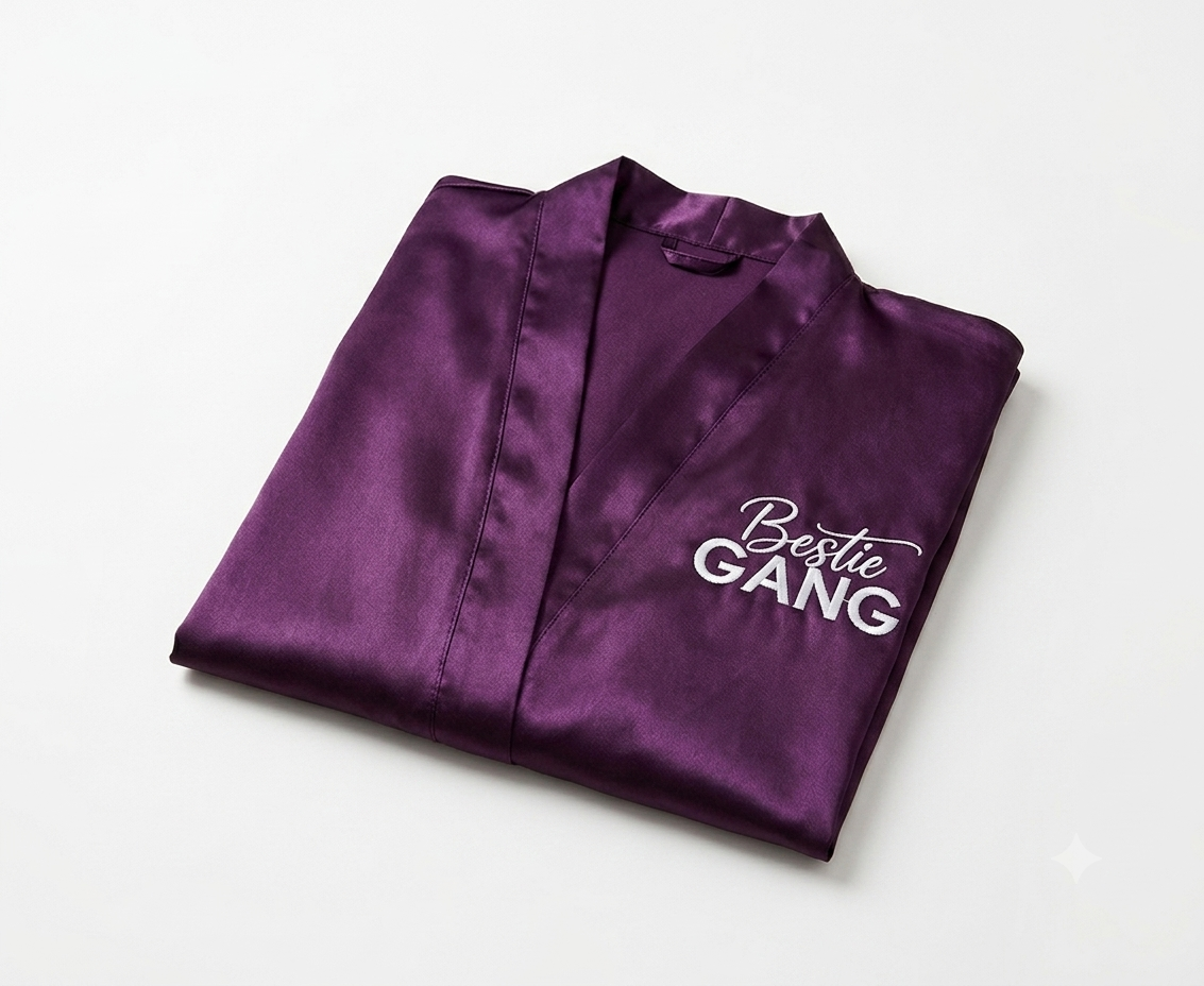 Purple Silk Robe