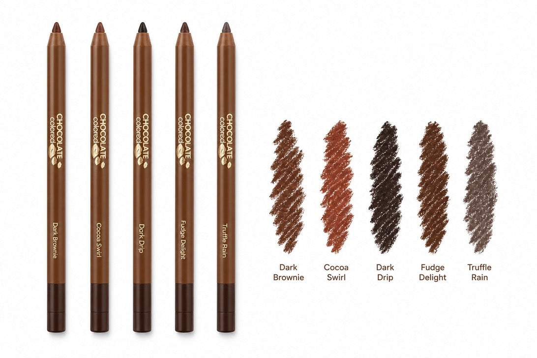 Chocolate Colored Lip Liner Set – Rich, Long-Lasting Lip Definition
